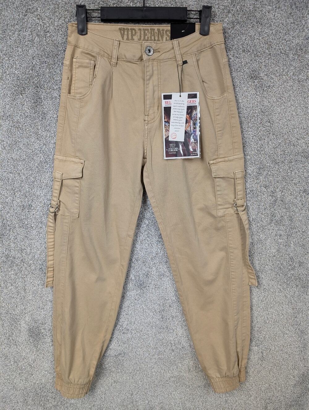 VIP Jeans Cargo Pants 5/27 Utility D Ring Y2K Military Streetwear Outdoor Safari